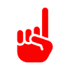 Index finger red
