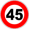 45 ° compleanno - 45 - Celebrazione - Cartello stradale