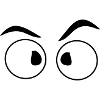 Lustige Augen-Comic-Style personalisierbar