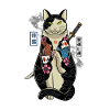 samurai cat - neko maneki
