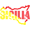 Sicily souvenir t-shirts, map design