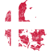 Danmarks Flag Dannebrog Silhuet