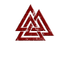 Simbolo dei triangoli germanici vichinghi pagani di Valknut