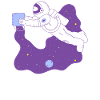 Cosmonaute espace cadeau