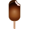 Eis am Stil mit Schokoladen Glasur