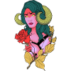Succubus Neotraditional Tattoo
