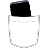 Brusttasche mit Handy