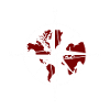 Compass white-red