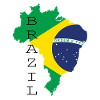 Brasilien flag Sydamerika