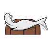 Beluga on Couch