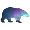 Eisbär Nordlichter Design