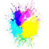 Farbklecks Huntergrund Bunt Art