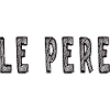 LE PERE motif noir