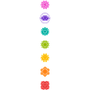 Chakra Symboler 7 Chakras Meditation Yoga Kundalini