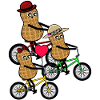 Familie-uitje Kids Peanut Riding a Bike