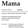 Mama Bedeutung