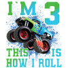 3 ans anniversaire d’enfant Monstertruck