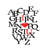 alphabet i love u
