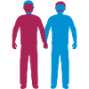 In love gay couple