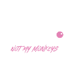 Muniax Monkeys Pink Blanc