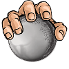 Boule hand with ball