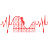 Roller coaster heartbeat