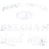 Stolzer belgischer Ziehpferdebesitzer