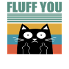Fuck katze mit Mittelfinger