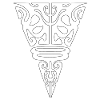 Maori Gesicht9 weiß