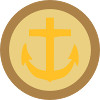 Bouton Marine Ancre Clapet