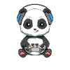 Mignon gamer Panda