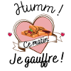 gauffre, humm, je gauffre ce matin.