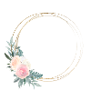 Flowers circle customizable
