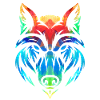 Bunter Wolf