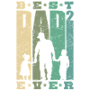 Bedste far nogensinde Far 2 Kids Double Dad