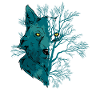 Howling Wolf Moonlight Wolf