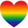 Herz Regenbogenfarben Geschenk