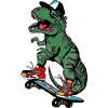 Dino Dinosaur Skateboard T-Rex