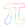 Irrationel nummer Pi 3,14 Math Farverige