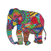 Bunter Elefant