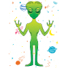 Science-fiction alien cadeau alien