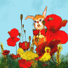Hare on the meadow