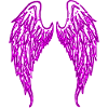 2rinasce Angelwings Angel Wings Angel Wings Ali d'Angelo rosa