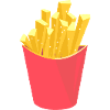 Abstract Art Fries