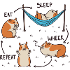Marsvin Funny Day, Hamster Humor Comic