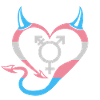 Devil's Heart Transgender with Symbol