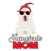 Samojede Mom propriétaire de chien