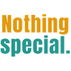 nothing special