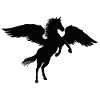 Black Winged Horse