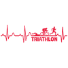 Triathlete heartbeat triathlon heartbeat